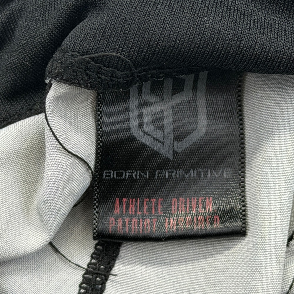 Born Primitive Athletic Shorts Small Grey Geometric Shard Print Performance Gym - Picture 10 of 11